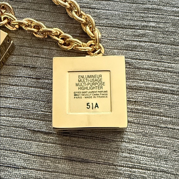 RARE YSL Yves Saint Laurent COUTURE Gold Charm Bracelet - Picture 6 of 10